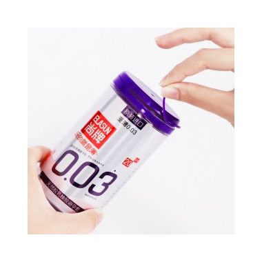 【避孕润滑】至薄003灌装安全套20只装 尚牌