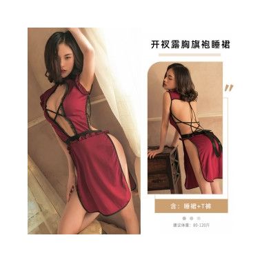 【情趣内衣】旗袍免脱楼胸制服 佐卡莲/ZOCOA