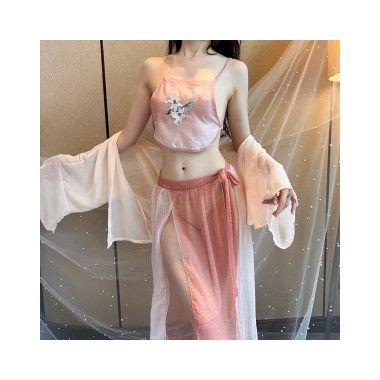 【情趣内衣】古风汉服刺绣肚兜套装 佐卡莲/ZOCOA