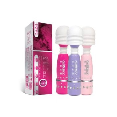 【女用器具】微笑强力震动AV棒浅紫色 omysky/私享玩趣