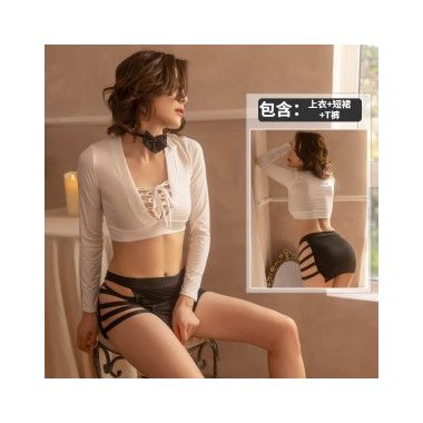 【情趣内衣】性感紧身惑包臀秘书制服 佐卡莲/ZOCOA