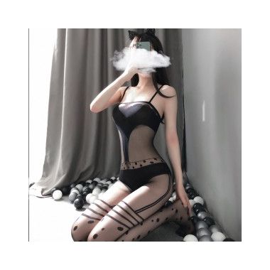 【情趣内衣】性感透视网衣花纹吊带连体衣11331 史黛丝