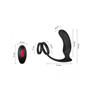 【男用器具】男性肛塞遥控前列腺按摩器（SHD-122-2）兰可 斯汉德